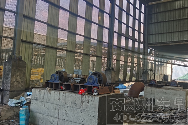 內(nèi)蒙古煤泥烘干機基礎(chǔ)建設現(xiàn)場